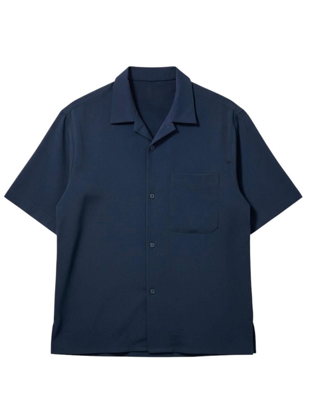 Lululemon Airing Easy Camp Collar Shirt Navy Blue Size Medium